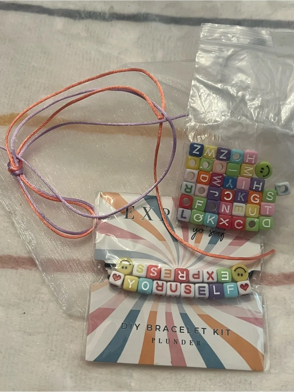 Express Pastel Multicolor 'EXPRESS YOURSELF' DIY Bracelet Kit